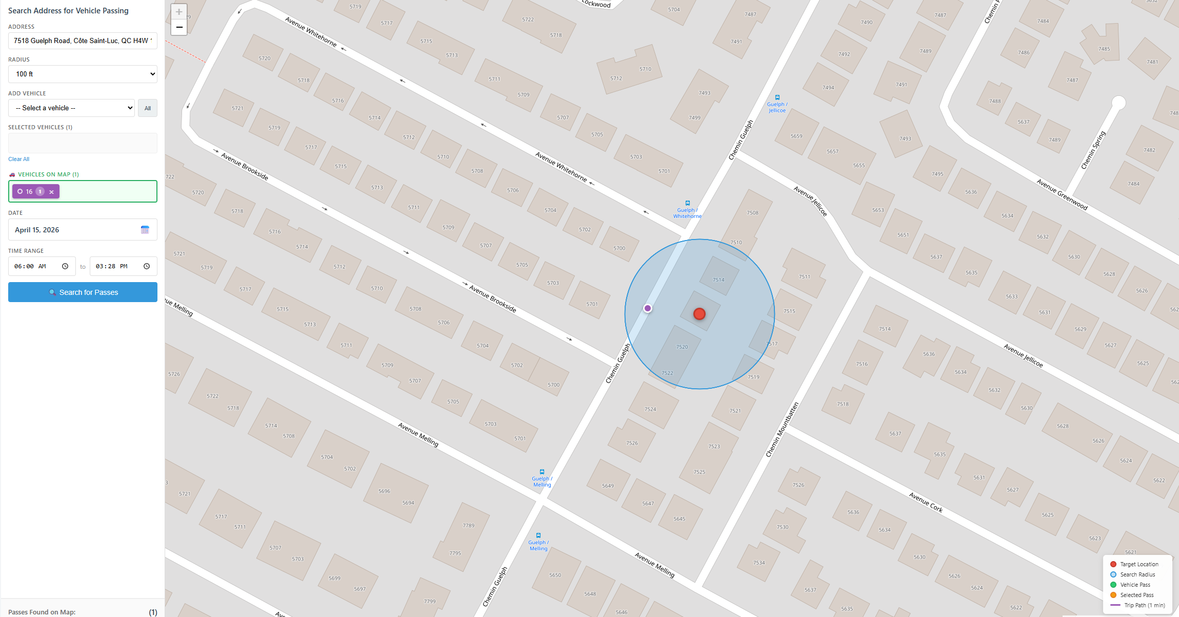Address Pass Finder